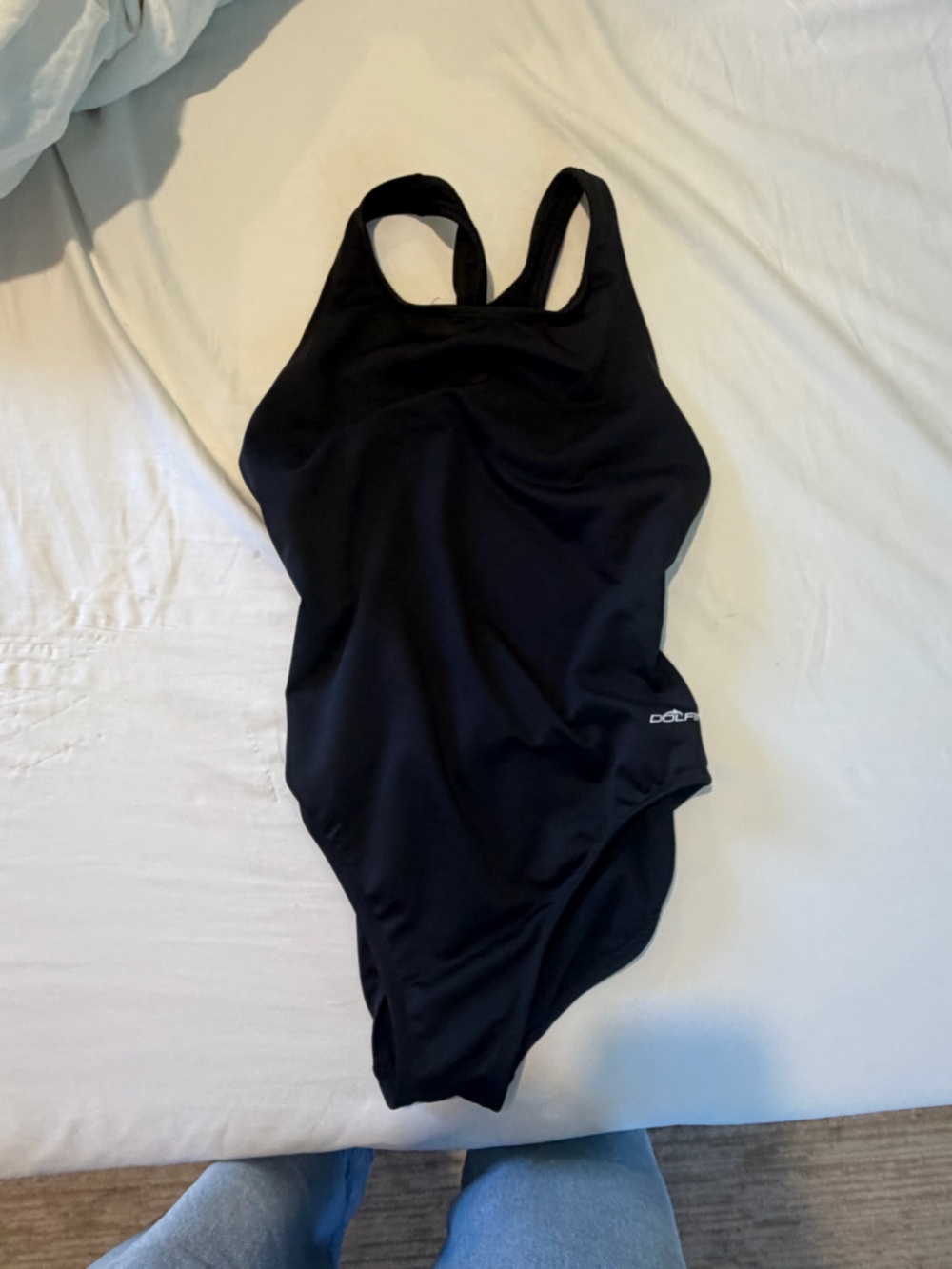 Dolfin Black women's Racerback One-Piece Swimsuit